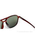 Cadre de jante complet Fashion rouge Beau Good Lenses Lunettes de soleil